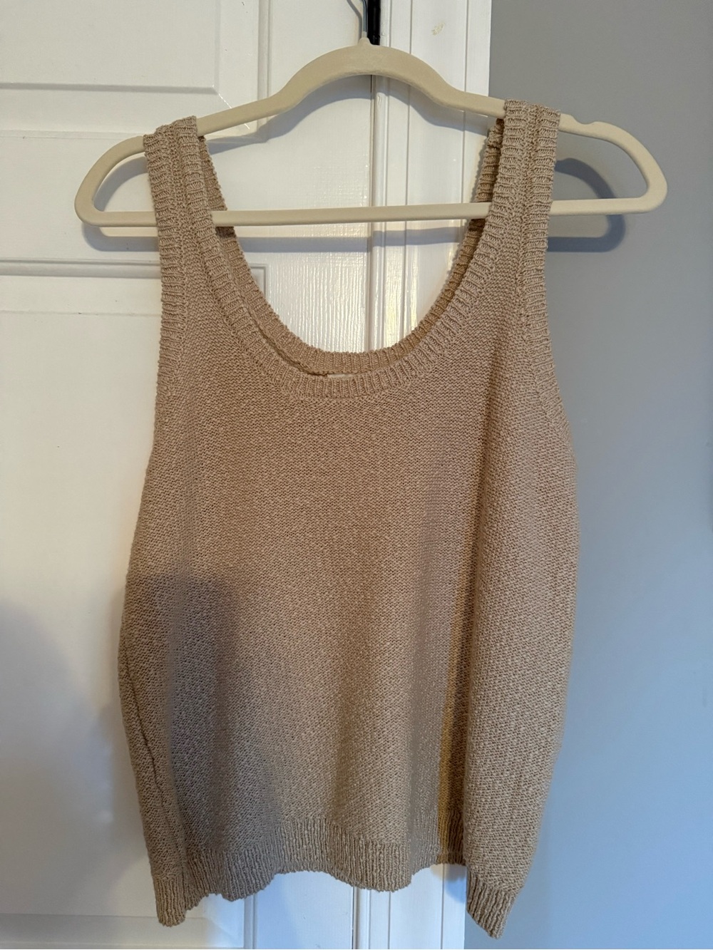 Z Supply Sleeveless Knit Tank Top in Beige